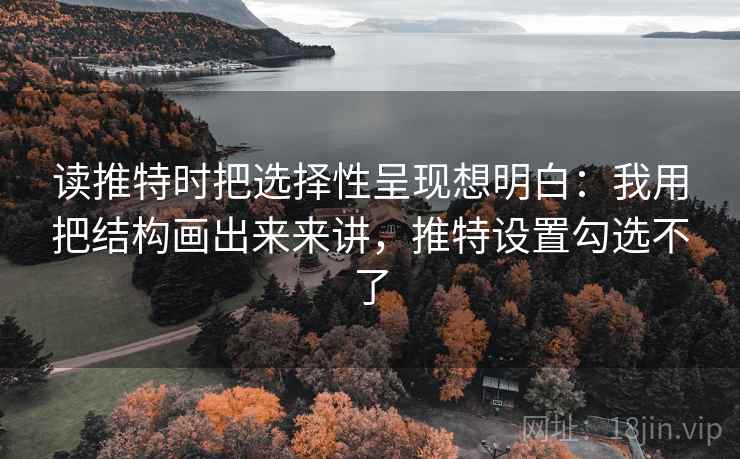 读推特时把选择性呈现想明白：我用把结构画出来来讲，推特设置勾选不了